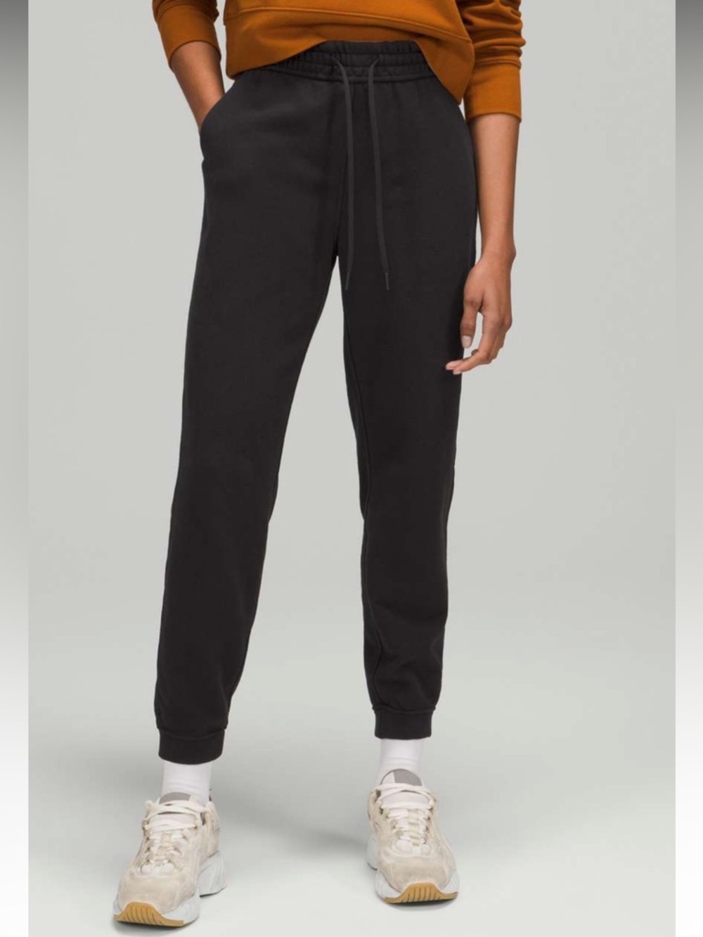 Lululemon Loungeful High Rise Jogger Black Soft Lounge Sweatpants Athleisure 6